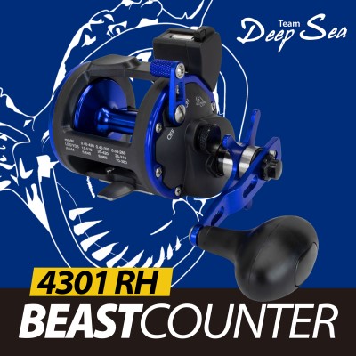 Team Deep Sea Beastcounter 4300 RHLC, 420m/0,40mm - 3,8:1 - 620g