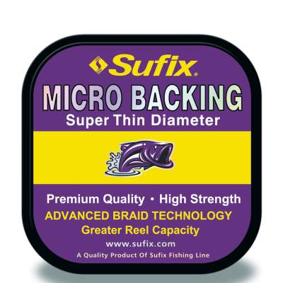 Sufix Micro Backing 250GE9, - 250m - gelb - TK9,1kg