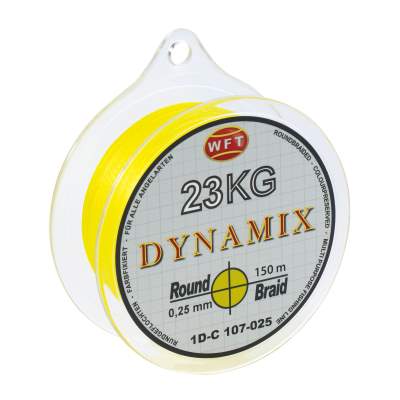 WFT Round Dynamix gelb 10 KG 150 m 0,10mm, gelb - TK10kg - 0,1mm - 150m