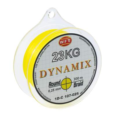 WFT Round Dynamix gelb 10 KG 300 m 0,10mm, gelb - TK10kg - 0,1mm - 300m