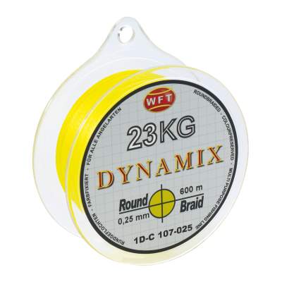 WFT Round Dynamix gelb 23 KG 600 m 0,25mm gelb - TK23kg - 0,25mm - 600m