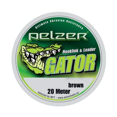 Pelzer Gator, 25lbs, 20m braun brown - TK12kg - 20m