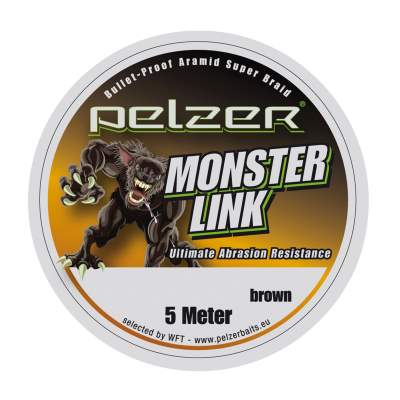 Pelzer Monster Link 110lbs 5m light braun, titanbrown - TK50kg - 5m
