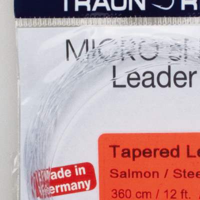 Traun River Products Tapered Micro Snap Salmon/Steelhead Leader 12ft, 360cm - 0,4mm - 1Stück