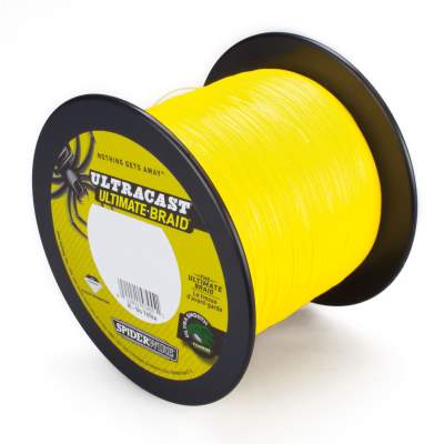 Spiderwire Ultracast - 8Carrier - Yellow - 0,12mm - 1800m Hi-Vis Yellow - TK9,1kg - 0,12mm - 1800m