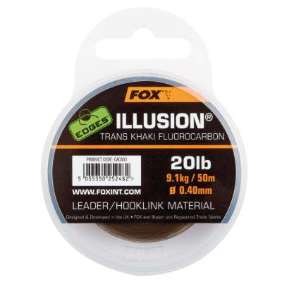 Fox Edges Illusion Leader 0,40mm Trans Khaki,