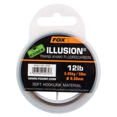 Fox Edges Illusion Soft Hooklink 12lb khaki,