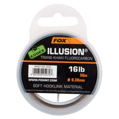 Fox Edges Illusion Soft Hooklink 16lb khaki,