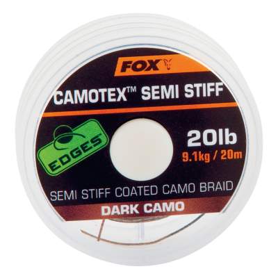 Fox Camotex Dark Semi stiff 20lb 20m, TK20lb - 20m