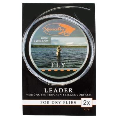 X-Version Fly Fly Leader, Verjüngtes Vorfach, Gr.2x - 0,22-0,54 mm