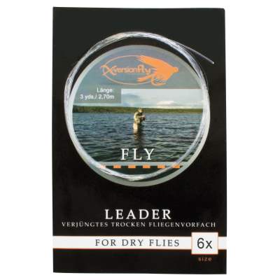 X-Version Fly Fly Leader, Verjüngtes Vorfach, Gr.6x - 0,14-0,38 mm