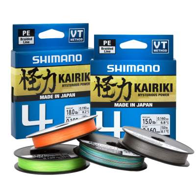 Shimano Kairiki 4, 150m - Mantis Green - 0,10mm - TK 6,8kg