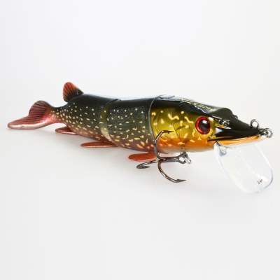 Westin Mike the Pike Real Swimbait Low Floating Metal Pike 28cm 185g, 28cm - Metal Pike - 185g