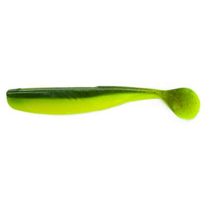 Angel Domäne Action Shad O-Tail, 10,5cm, Chartreuse Grün Black Pepper, - 10,5cm - Chartreuse Grün Black Pepper - 1Stück