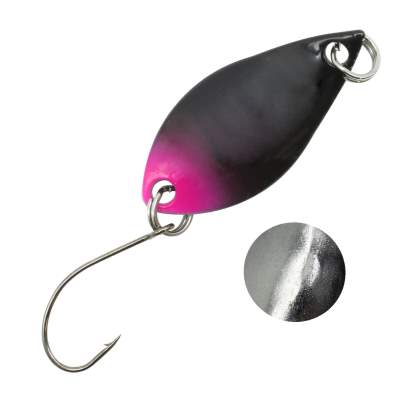 Troutlook Forellen Spoon Leaf, 2,5g - 30x14mm - 1# black/pink