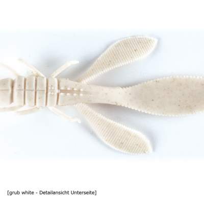 Owner Yuki Bug 85 Creature Bait (YB-85-17 ), 3,3, - 8,5cm - grub white - 8Stück
