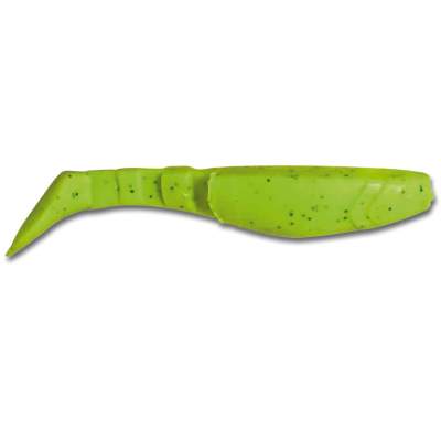 Angel Domäne Gummifische Action Shads 6,5cm 6er Pack matt chartreuse/pepper, 6,5cm - matt chartreuse/pepper - 6Stück