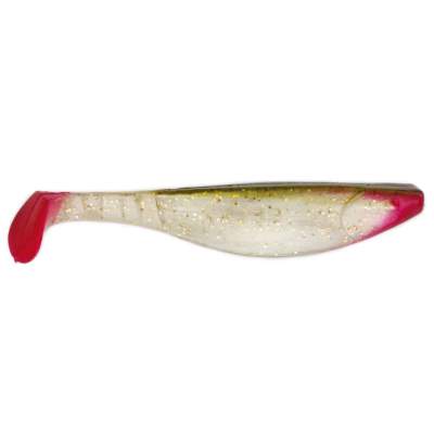 Relax Kopyto River 6, ca 16,0cm, 135-1, - 16cm - perlweiss- glitter- dunkelgrün roter Schwanzteller (Boddensau) - 1Stück