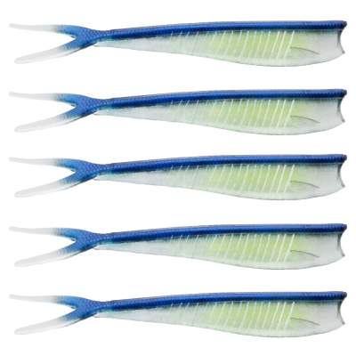 Westin Twin Teez 6 (153mm) No Action V Tail Shad Clear Sky, 15,3cm - Striped Lime