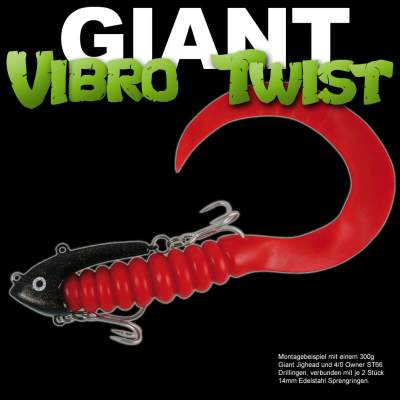Team Deep Sea Giant Vibro Twist japanrot, - 42cm - japanrot - 1Stück