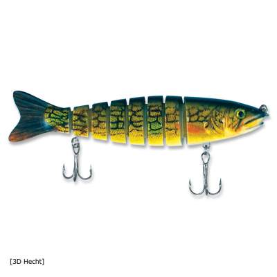 Roy Fishers Real Fish Swimbait 14 3DH, - 14cm - 3 D Hecht - 25g - 1Stück