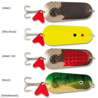 Roy Fishers Fishzett Blinker 9,0cm 40,0g perch, 90mm - Perch - 40g - 1Stück