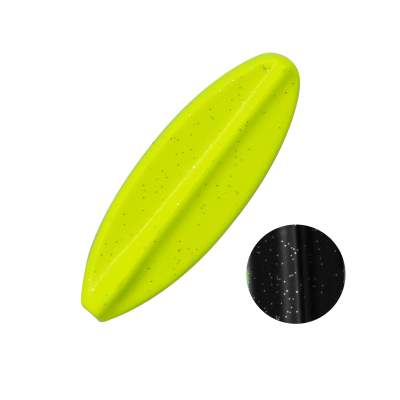 Troutlook Hurricane Inline Spoon, 4,00cm - 3,5g - Black-Yellow UV