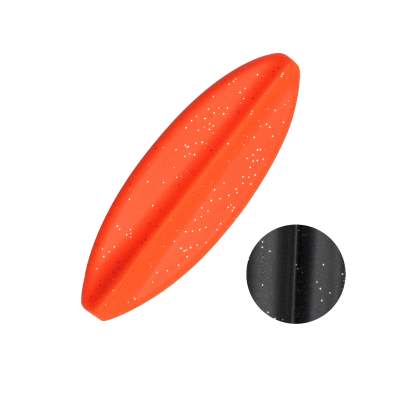 Troutlook Hurricane Inline Spoon, 4,00cm - 3,5g - Black-Orange UV