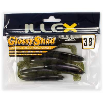 Illex Glossy Shad 3,8 Gummifisch Watermelon Shad, - 9,7cm - Watermelon Shad - 6,4g