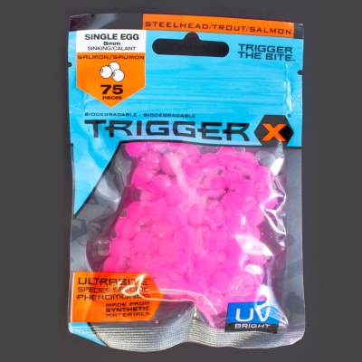 Trigger X Salmon Egg (Lachseier 8mm) UV Hot Pink, 8mm - UV Hot Pink - 75Stück