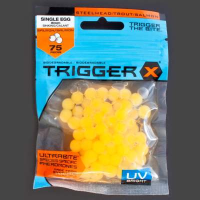 Trigger X Salmon Egg (Lachseier 8mm) UV Super Natural, 8mm - UV Super Natural - 75Stück