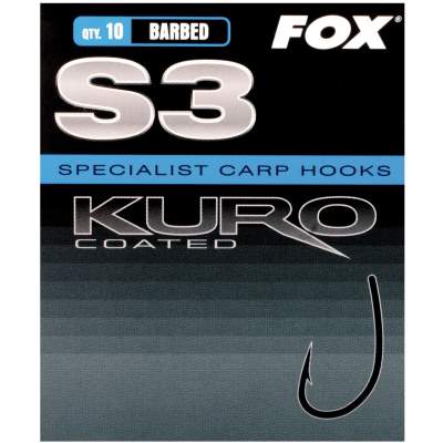 Fox Karpfenhaken S3 Kuro Hook Size 2 barbed, - Gr.2