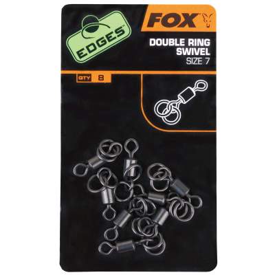 Fox Edges Double Ring Swivel Gr. 7 8Stück