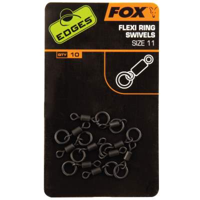 Fox Edges Flexi Ring Swivels Gr. 11, 10Stück