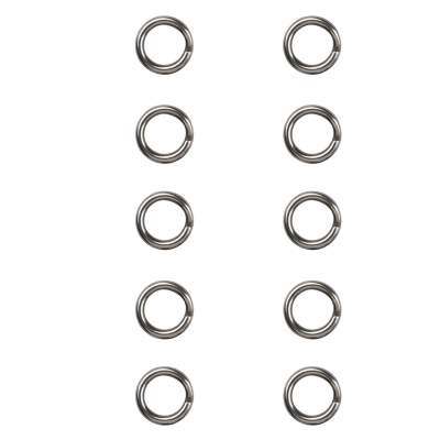 Gamakatsu Hyper Split Ring 4 stainless black nickel - Gr.4 - 10Stück