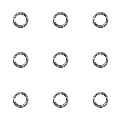Gamakatsu Hyper Split Ring 5 stainless black nickel - Gr.5 - 9Stück