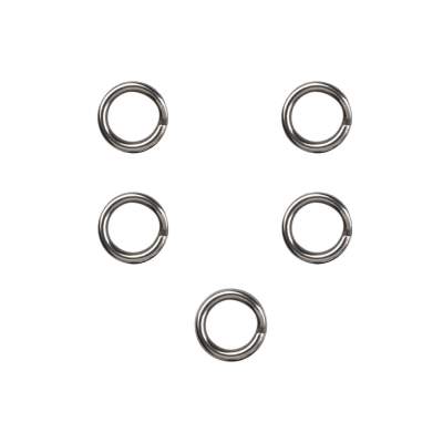 Gamakatsu Hyper Split Ring 8 heavy - stainless black nickel - Gr.8 - 5Stück