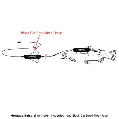 Black Cat Propeller U-Pose Unterwasserpose 20g