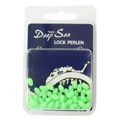 Team Deep Sea Lock Perlen oval fluogrün 50 Stück 6x8mm, fluogrün - 6x8mm - 50Stück