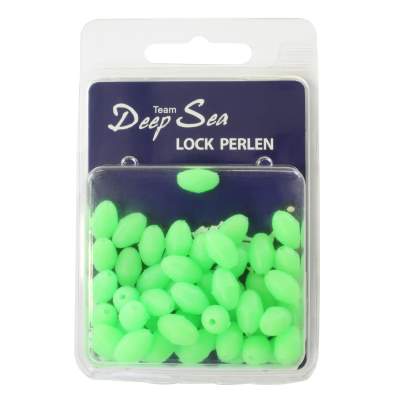 Team Deep Sea Lock Perlen oval fluogrün 50 Stück 8x12mm, fluogrün - 8x12mm - 50Stück