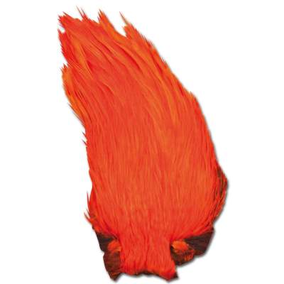 Angel Domäne Indische Hahnenbälge-gefärbt OR, - orange - 1Stück
