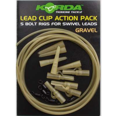 Korda Lead Clip Action Pack 16 teilig Gravel Gravel - 1Stück