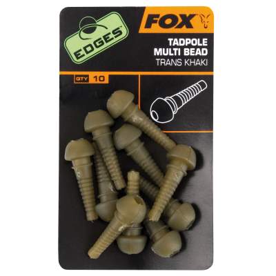 Fox Edges Tadpole Multi Bead Khaki, khaki - 10Stück