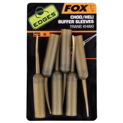 Fox Edges Chod / Heli Buffer Sleeves Trans Khaki, 6Stück