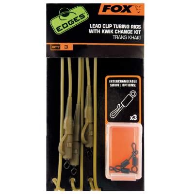 Fox Edges Trans Khaki tubing leadclips rigs