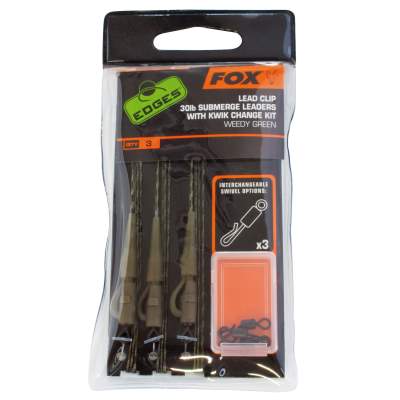 Fox Edges green sub 30lb lead clip rig kit,