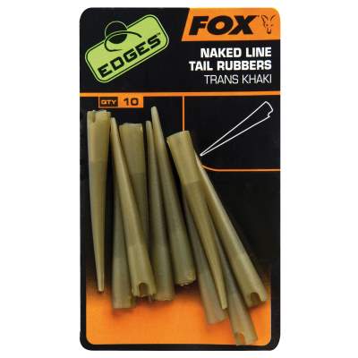 Fox Edges naked line tail rubbers x 10pcs 10Stück