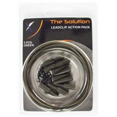 The Solution Leadclip Action Pack mit Einhängeclips für Bleie 16 Teile grün, 16 Stück