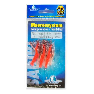 Behr Makrelen u. Heringsystem 150cm 150cm - rot/transparent