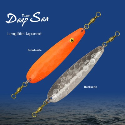 Team Deep Sea Lenglöffel JR, 10cm - japanrot - 2Stück